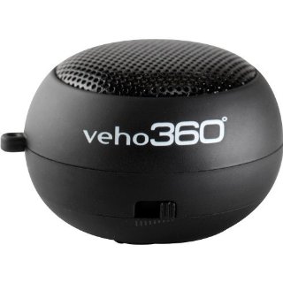 Veho 360° Cassa Altoparlante con Micro Speaker per Laptop e iPod e Lettori Mp3, Nero