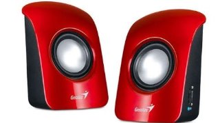 Genius Sp-U115 Altoparlanti, 1.5 W, USB Power , Rosso