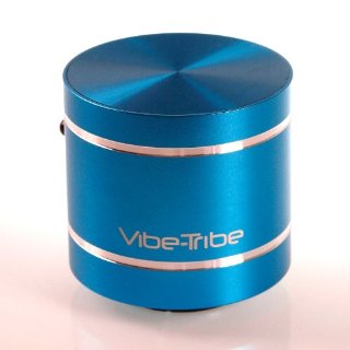 Vibe-Tribe Troll Turquoise: Compact Vibration Speaker & MP3 player, funzionamento stand-alone grazie a slot SD-card, Radio FM e Telecomando Infrarossi