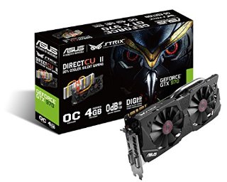 Asus STRIX Nvidia GeForce GTX 970 Scheda Video, OC, 4 GB GDDR5, 256 bit