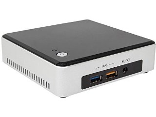 Intel Barebone BOXNUC5i3RYK NUC, Processore Core i3 5010U, Nero/Antracite