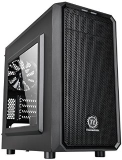 Thermaltake Versa H15 Case per PC Mini, con Finestrino, Nero