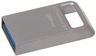 Kingston DataTraveler Micro 3.1 DTMC3/32GB Drive USB 3.1, Ultra-Compatto e Leggero, Metallo