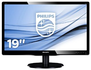 Philips 196V4LAB2/00 Monitor LED con SmartControl Lite V-line 47 cm, Nero Lucido