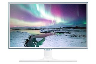 Samsung S27E370 Monitore per PC da 27 Pollici, Full HD PLS, Ricarica Wireless per Smartphone, HDMI, Bianco/Azzurro