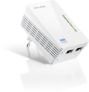 TP-LINK TL-WPA4220 Powerline AV500 Wireless N 300Mbps con 2 porte Ethernet, Design compatto e discreto, Tasto Wi-Fi Clone, Plug&Play