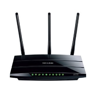 TP-LINK TD-W9980 Modem Router Wireless Dual Band N600, VDSL2/ADSL2+/Fibra, 4 Porte Gigabit Ethernet, 2 Porte USB Multifunzione, Nero