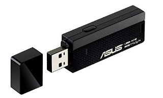 Asus USB-N13 Adattatore di Rete USB Wi-Fi N300 Mbps, Compatibile con Win, MAC, Linux e Raspberry PI 2, Nero