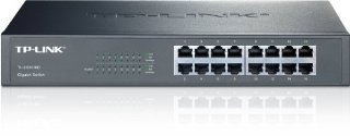 TP-LINK TL-SG1016D Switch Desktop 16 Porte RJ45 Gigabit 10/100/1000Mbps, Plug & Play, Struttura in acciaio