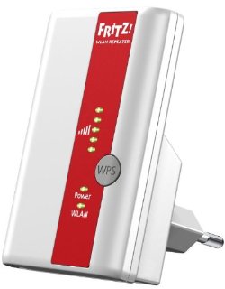 AVM FRITZ! WLAN Repeater 310 International Range Extender Universale Wireless N, 300 Mbit/s, WPS, Software e Istruzioni in Italiano