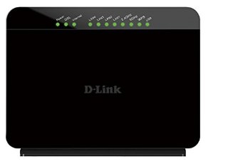 D-Link GO-DSL-AC750 Modem Router Wireless ADSL2/2+, Tecnologia 750AC, Doppia Banda, 4 Porte Fast Ethernet 10/100, USB, Nero/Antracite