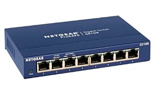 Netgear GS108GE Switch ProSAFE, 8 Porte Gigabit Base-T, Blu