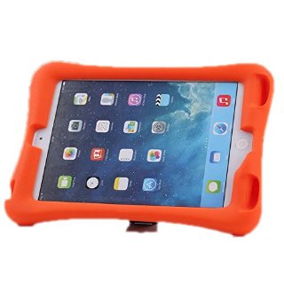 NEWSTYLE - Custodia leggera, antiurto, ideale per bambini, Super protettiva, con amplificazione Audio, per Apple iPad Mini/iPad Mini 2/iPad Mini 3, 3a Gen. (versione 2014) Apple iPad mini arancione