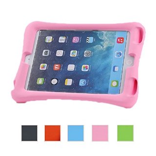 NEWSTYLE - Custodia leggera, antiurto, ideale per bambini, Super protettiva, con amplificazione Audio, per Apple iPad Mini/iPad Mini 2/iPad Mini 3, 3a Gen. (versione 2014) rosa