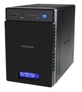 Netgear RN10400-100EUS ReadyNAS Storage Desktop 4 slot Diskeless, Serie 100, Nero/Antracite