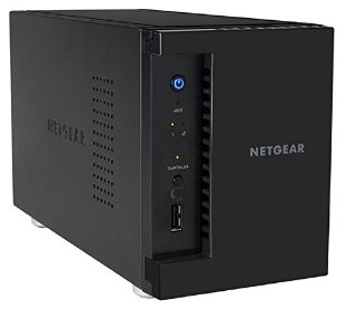 Netgear RN202-100NES Serie 200 Ready NAS Storage Desktop 2 Slot Diskless, Nero