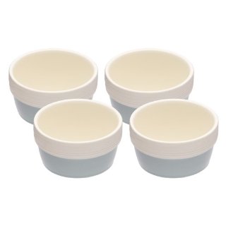 Kitchen Craft Classic Collection Stoneware Ciotoline in ceramica 9 cm, set da 4