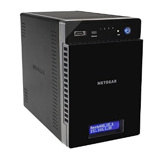 Netgear RN31400-100EUS ReadyNAS Storage Desktop 4 Slot Diskless, Serie 300, Nero