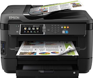 Epson WorkForce 7620DTWF Stampante Multifunzione a Getto d'Inchiostro, Nero