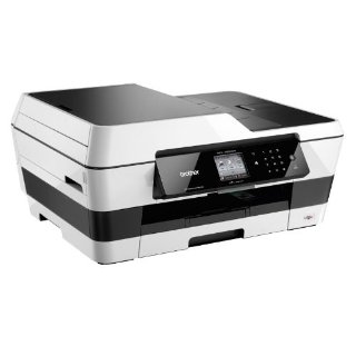 Brother MFC-J6520DW Stampante Multifunzione a Colori Full A3 con Fax, Scanner e ADF, Bianco
