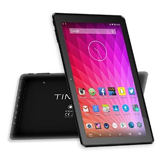 Time2® 10 pollici Tablet PC con WiFi - Android Lollipop 5.0 - 16GB di memoria - tecnologia GPS - HD 1024*600 schermo - Quad-Core - Mediatek CPU - 6000mAh Batteria - 1GB di RAM - Bluetooth 4.0