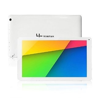 Yuntab 10.1 Pollici Quad core 8GB Android Tablet PC Allwinner A33, HD 1024 * 600 Schermo, Bluetooth 4.0, Google Android 4.4, 5500mAh Batteria con Doppia Fotocamera Google Play Pre-caricato, External 3G, 3D-Game,Bianco