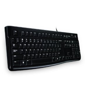 Logitech K120 Tastiera USB, Layout Italiano QWERTY, Nero