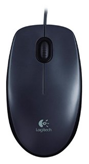 Logitech M90 Mouse USB, 2 Tasti, 1000 DPI, Nero