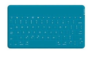 Logitech Keys-To-Go Tastiera Portatile per iPad/iPhone/Apple TV, Verde Acqua - Layout Italiano QWERTY