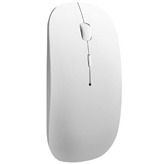 Tonor Mouse Wireless Bluetooth 3.0 Ottico ultra sottile Portabile 800/1200/1600 DPI Bianco -Versione aggiornata