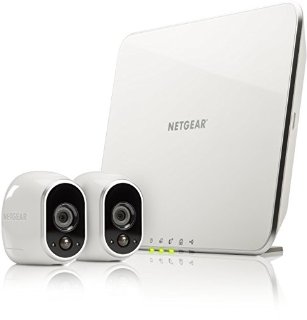 Netgear Arlo VMS3230-100EUS Kit con 2 Videocamere HD Wi-Fi per la Sicurezza Domestica, Interno/Esterno, Visione Notturna, Bianco