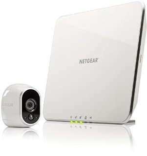 Netgear Arlo VMS3130-100EUS Videocamera Wi-Fi per la Sicurezza Domestica, Interno/Esterno, Visione Notturna, Bianco