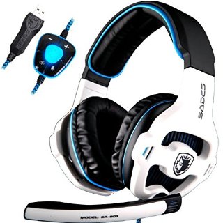 Recensioni dei clienti per Sades SA903 7.1 Surround Sound Stereo Professionale USB del PC Gaming Headset fascia cuffie con il microfono, bassi profondi, over-the-ear luci per PC Gamers (bianco) LED di controllo del volume | tripparia.it