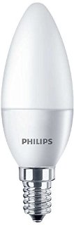 Philips Lampadina LED, Attacco E14, 5W equivalente a 40W, 230V