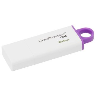 Kingston DTIG4/64GB DataTraveler Memoria Flash, USB 3.0, 64 GB, Bianco/Viola