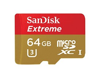 Scheda di Memoria SanDisk Extreme MicroSDXC per Action Camera da 64 GB, fino a 90 MB/sec, Classe 10, U3