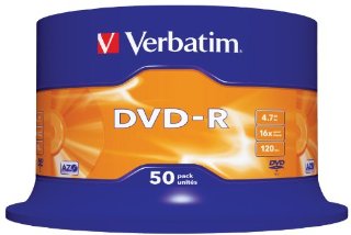 Verbatim 43548 DVD-R, 4.7 Gb, 16x, Spindle, 50 Pezzi