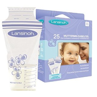 Lansinoh 99204 - Contenitori per latte materno, 25 pezzi