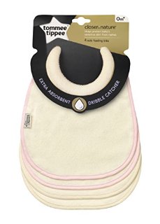 Tommee Tippee Closer to Nature Bavaglino per bambina, Rosa (4 Pezzi)