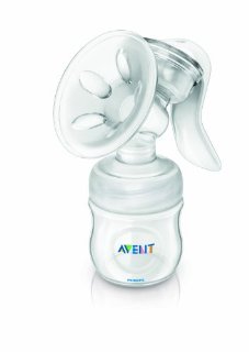 Philips Avent SCF330/20 Tiralatte Manuale con Cuscinetti massaggianti - Include Tettarella (0+m) e Biberon (125ml)