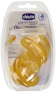 Chicco 670150 - Gommotto Physio Soft 4 mesi+, 2 pezzi, caucciù