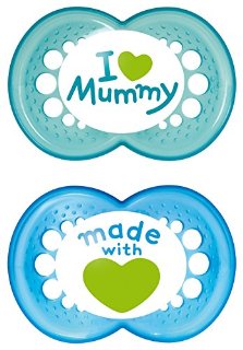 MAM Babyartikel, MAM 66736711 Original, Succhietto in silicone, 6-16 Mesi, I love mummy per Bimbon