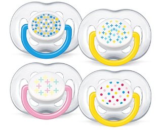 Philips Avent SCF170/24 - Succhietti Freeflow per bambini da 6 a 18 mesi, 2 pz [colori assortiti]