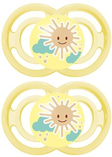 MAM Babyartikel 99953600 - Perfect, Ciuccio in silicone 6-16 mesi, privo di BPA, confezione doppia, unisex