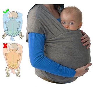 Fascia Porta Bebè - baby wrap ✮ Elastica porta Bambino ✮ Marsupio Fascia Neonato ● Tenere il bambino vicino al tuo Cuore