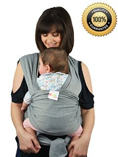 Recensioni dei clienti per * FLASH SALE * Premium imbracature portante di cotone naturale bambino Wrap originale | Più posizioni Sling morbido e leggero per il neonato lattanti sin dalla nascita | Grigio | tripparia.it