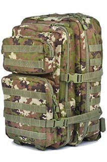 Mil-Tec Military Army Patrol Zaino da assalto 36L MOLLE, tattico e da pattuglia, vegetato