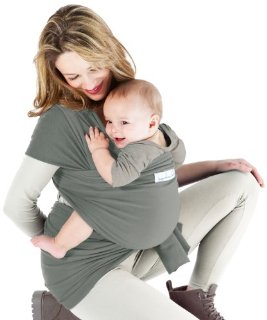 je porte mon bébé BA-GRE - Fascia porta bebè La Basic, colore: verde nebbia