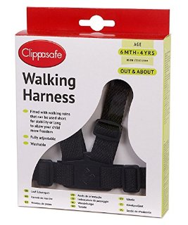 CLIPPASAFE Redinelle con cinghia da polso walking harness nero