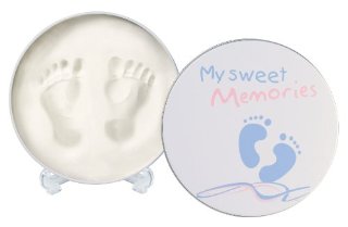 My Sweet Memories  -Baby print box - Confezione regalo in metallo con pasta modellabile per impronta  del bambino